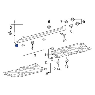 Toyota OE - Radiator Support Splash Shield Clip
