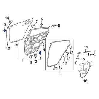 Toyota OE - Rear Door Plug