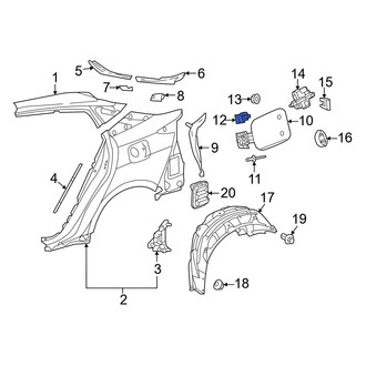 Toyota OE - Rear Fuel Door Spring