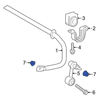 Toyota OE - Rear Suspension Stabilizer Bar Link Nut