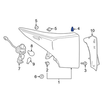 Toyota OE - Tail Light Grommet