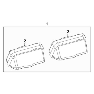 Toyota OE - Rear License Plate Light Assembly