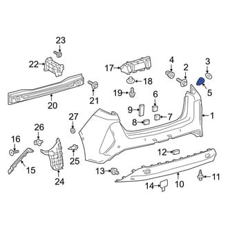 Toyota OE - Rear Lower Bumper Cover Grommet