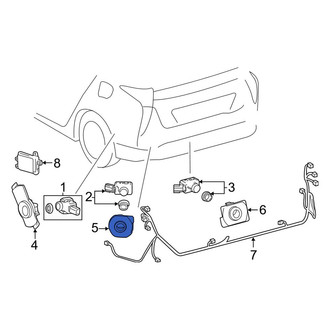 Toyota OE - Front Left Inner Parking Aid Sensor Housing