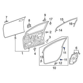 Toyota OE - Door Seal Clip