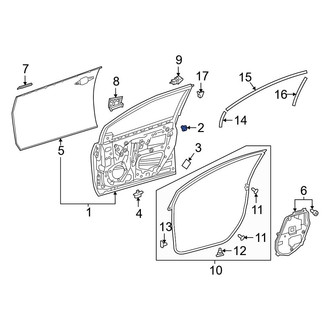 Toyota OE - Front Door Stop