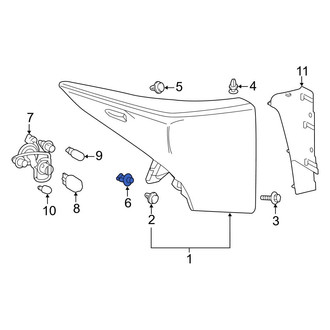 Toyota OE - Tail Light Grommet