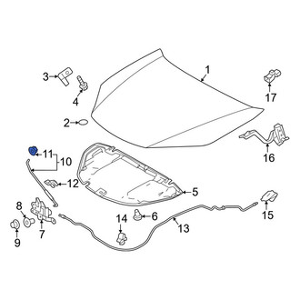 Toyota OE - Hood Prop Rod Grommet