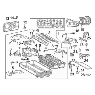 Toyota OE - Lower Drive Motor Battery Pack Cover Bolt