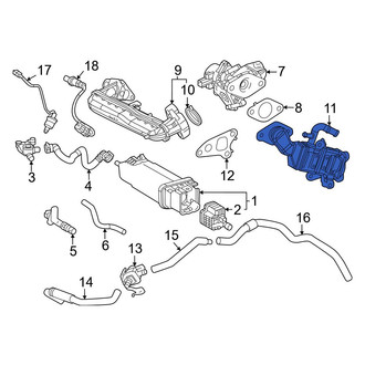 Toyota OE - Exhaust Gas Recirculation (EGR) Cooler
