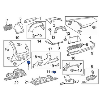 Toyota OE - Lower Dashboard Panel Cap