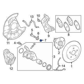Toyota OE - Disc Brake Caliper Bushing
