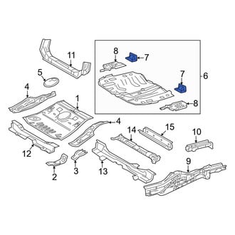 Toyota OE - Rear Floor Pan Reinforcement