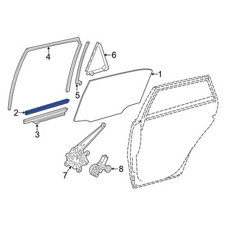 Toyota OE - Center Window Regulator Rail