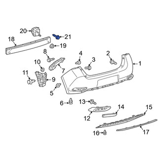 Toyota OE - Bumper Impact Bar Bolt