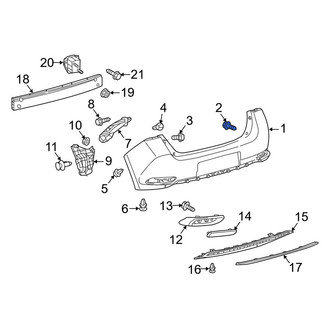 Toyota OE - Bumper Guide Bolt
