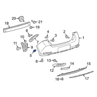 Toyota OE - Bumper Cover Retainer