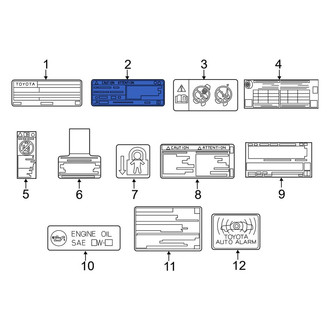 Toyota OE - A/C System Information Label
