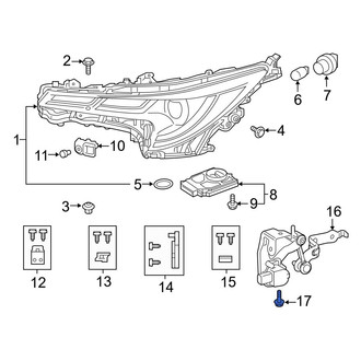 Toyota OE - Headlight Level Sensor Bolt