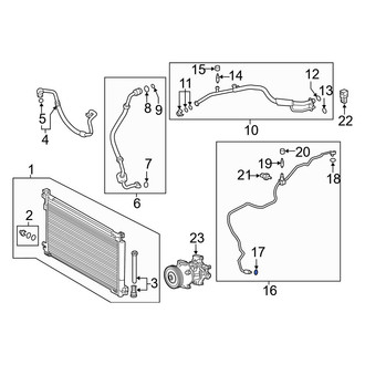 Toyota OE - Front A/C Refrigerant Line O-Ring