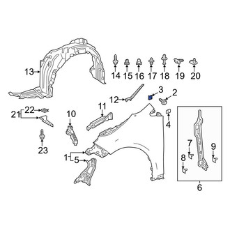 Toyota OE - Fender Seal