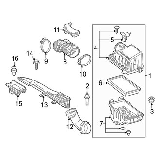 Toyota OE - Air Filter and Housing Assembly