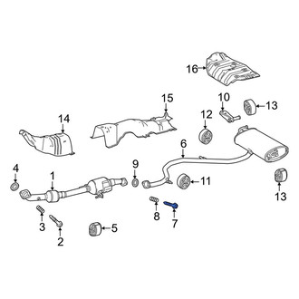 Toyota OE - Rear Exhaust Bolt