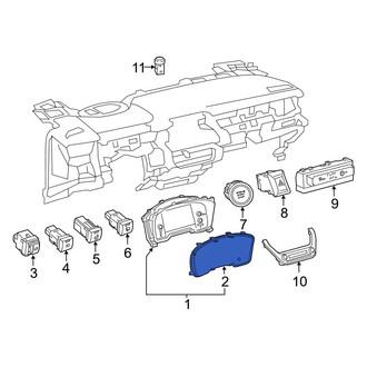 Toyota OE - Instrument Panel Lens