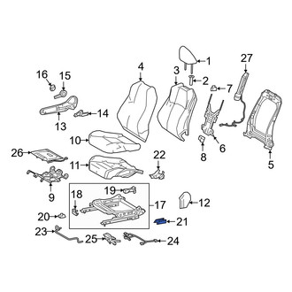 Toyota OE - Front Left Forward Seat Track Cover