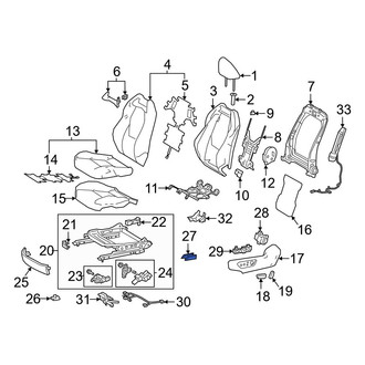 Toyota OE - Seat Track Cover