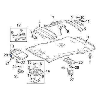 Toyota OE - Sun Visor Screw