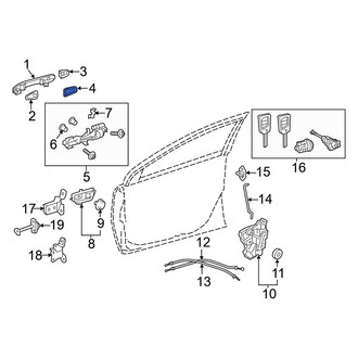 Toyota OE - Front Outer Exterior Door Handle Pad