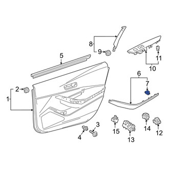 Toyota OE - Door Panel Handle Clip