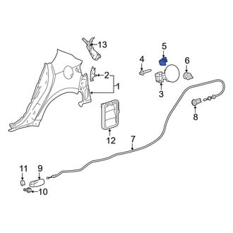 Toyota OE - Rear Fuel Door Spring