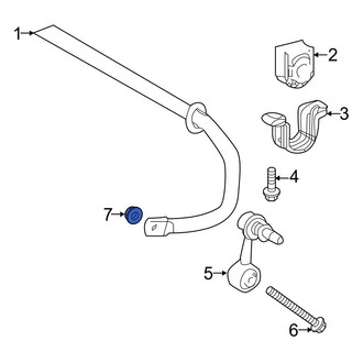 Toyota OE - Front Suspension Stabilizer Bar Link Nut