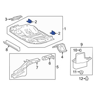 Toyota OE - Rear Floor Pan Bracket