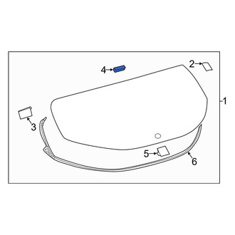 Toyota OE - Back Glass Spacer