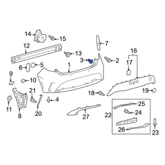 Toyota OE - Bumper Cover Grommet