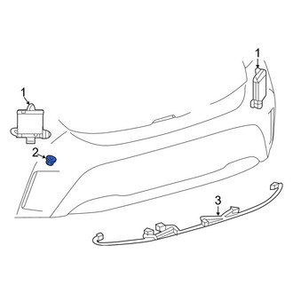 Toyota OE - Blind Spot Detection System Warning Sensor Nut