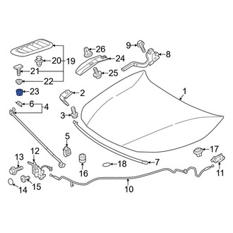 Toyota OE - Center Door Molding Nut