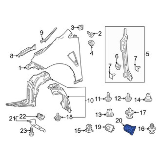 Toyota OE - Fender Liner Retainer