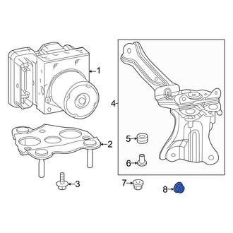 Toyota OE - ABS Hydraulic Assembly Nut