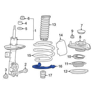 Toyota OE - Front Lower Coil Spring Insulator