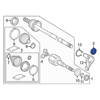 Toyota OE - Front Right CV Axle Shaft Seal
