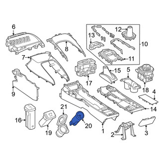 Toyota OE - Rear Audio Auxiliary Jack