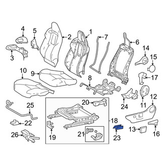 Toyota OE - Seat Track Cover