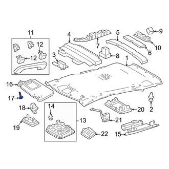 Toyota OE - Sun Visor Screw