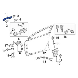 Toyota OE - Rear Outer Exterior Door Handle