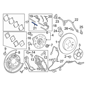 Toyota OE - Front Disc Brake Pad Pin