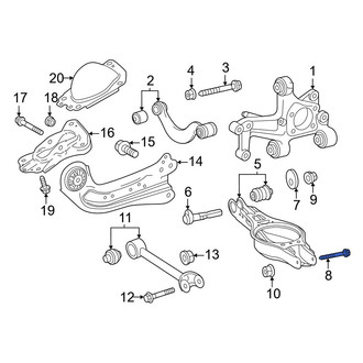 Toyota OE - Upper Coil Spring Damper Bolt